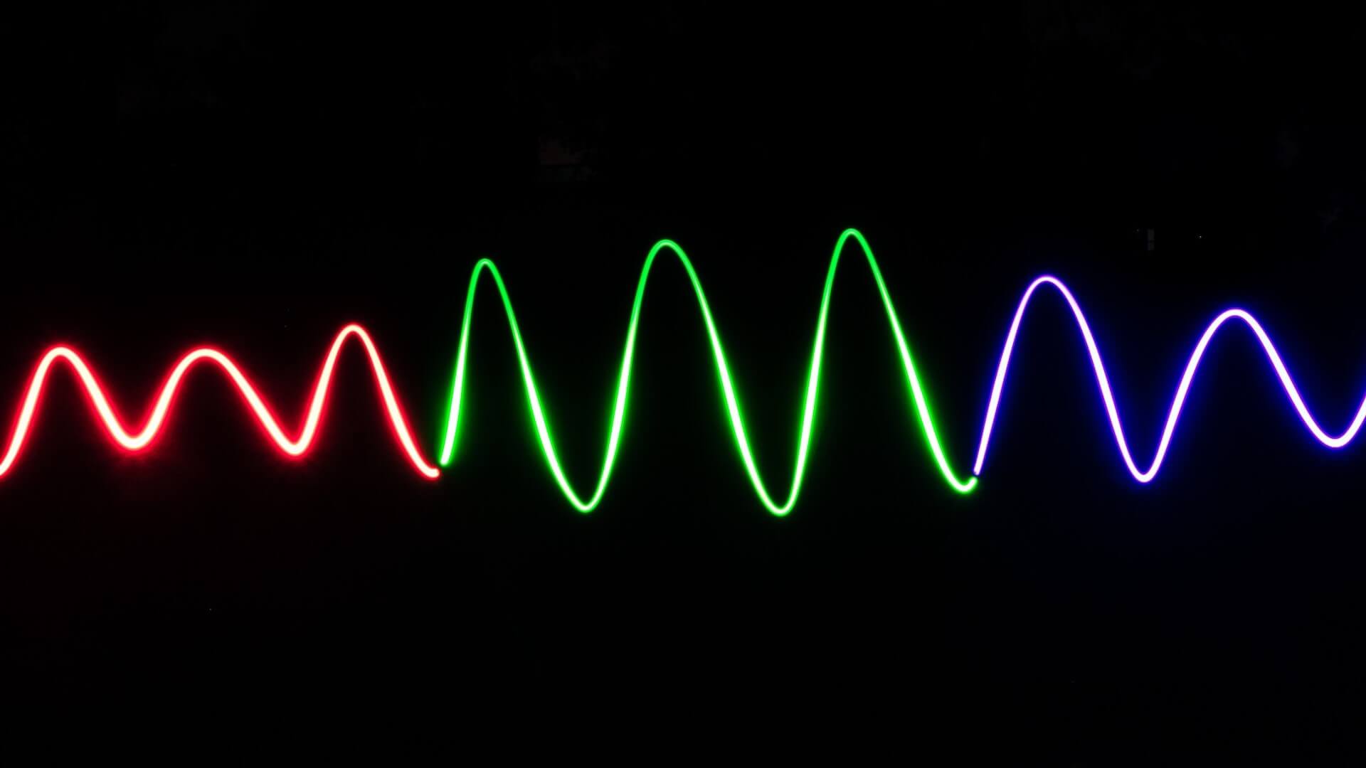 Una tira de luz RGB
